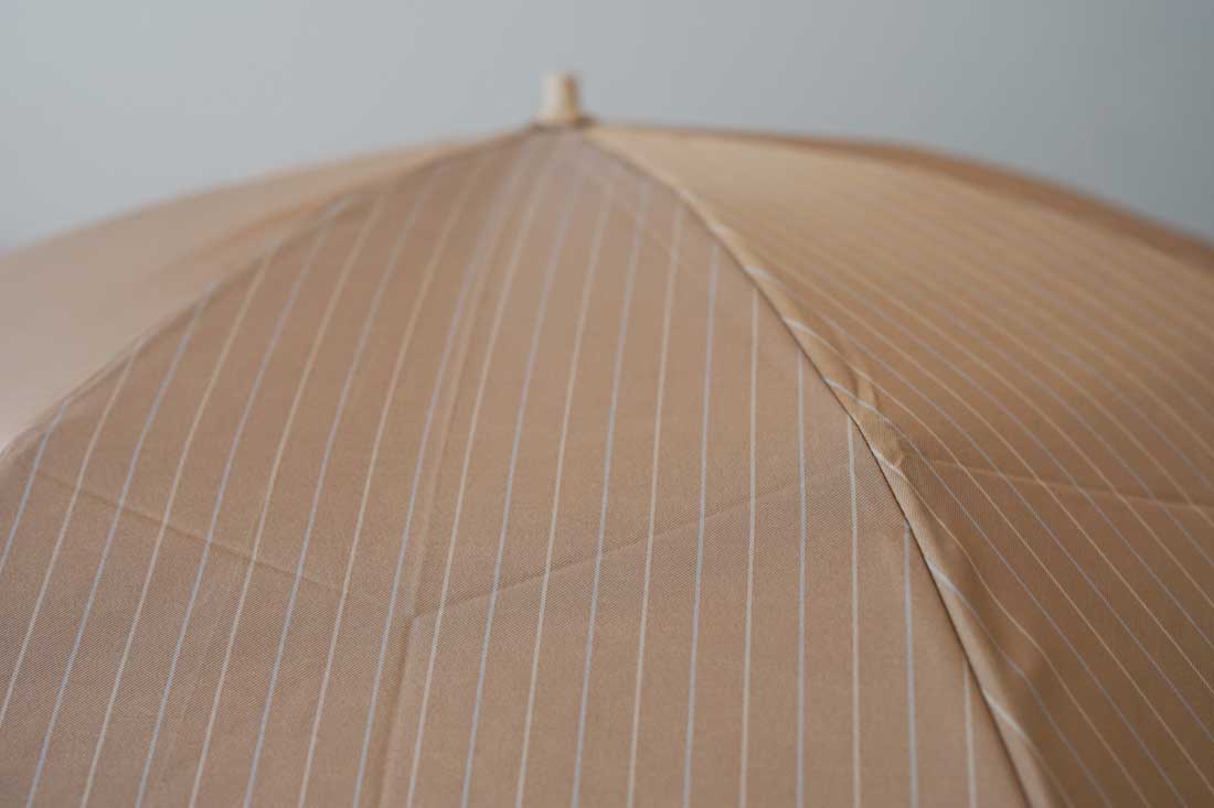 Twin stripe folding umbrella 55cm 8 ribs