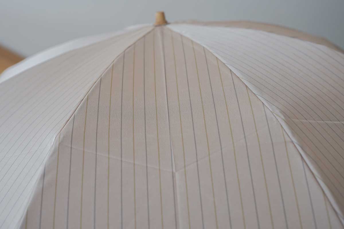 Twin stripe folding umbrella 55cm 8 ribs