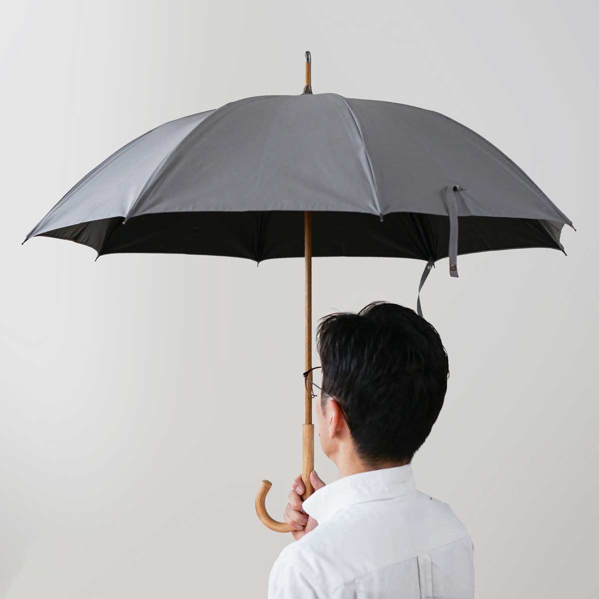 コットンローンシェードmen 長傘 55cm 8本骨