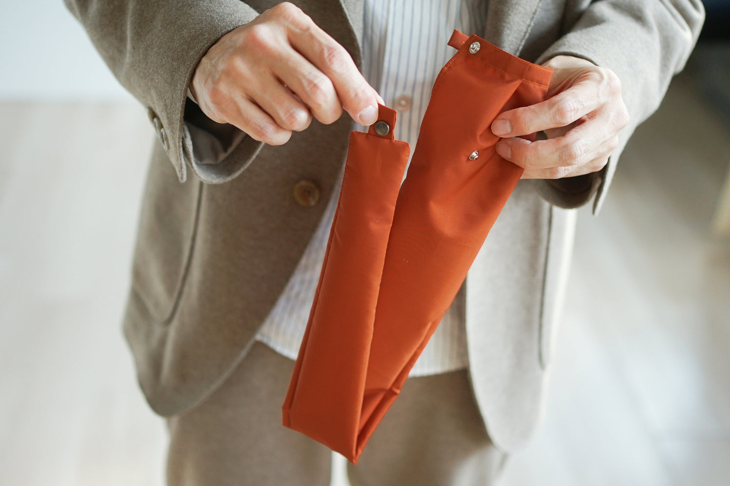 折りたたみ傘 メンズ 雨傘 長傘用と折りたたみ傘用で2通り使える傘袋