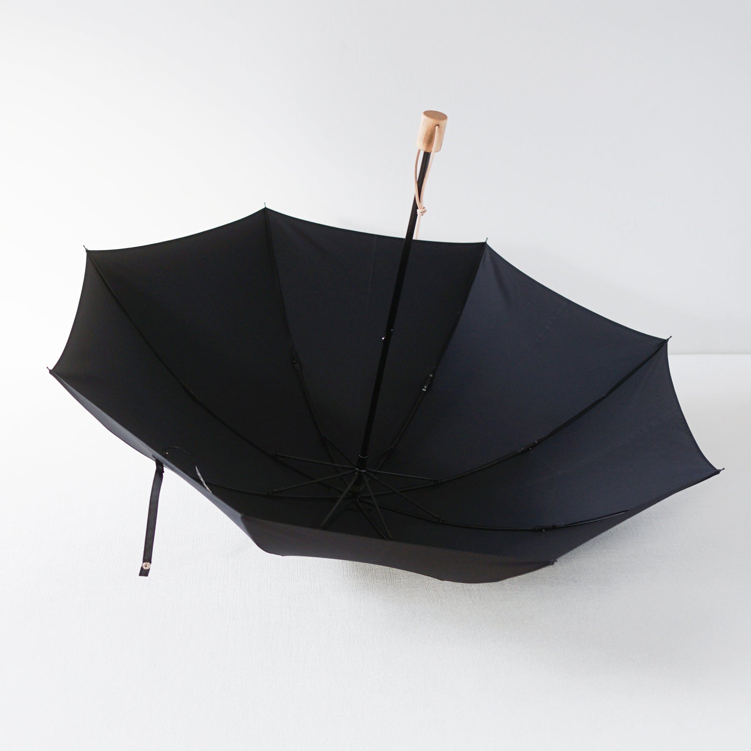 折りたたみ傘 メンズ 雨傘 超撥水 2段折り 小宮商店 ミラトーレ ブラック