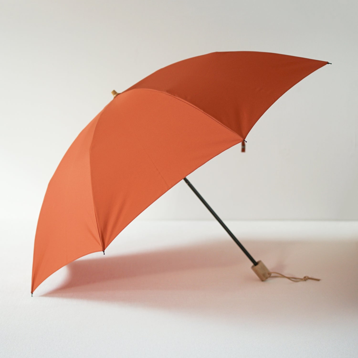 折りたたみ傘 メンズ 雨傘 超撥水 2段折り 小宮商店 ミラトーレ オレンジブラウン