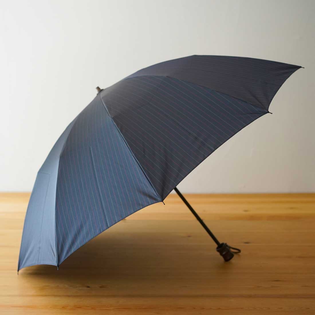Twin stripe folding umbrella 60cm 10 ribs
