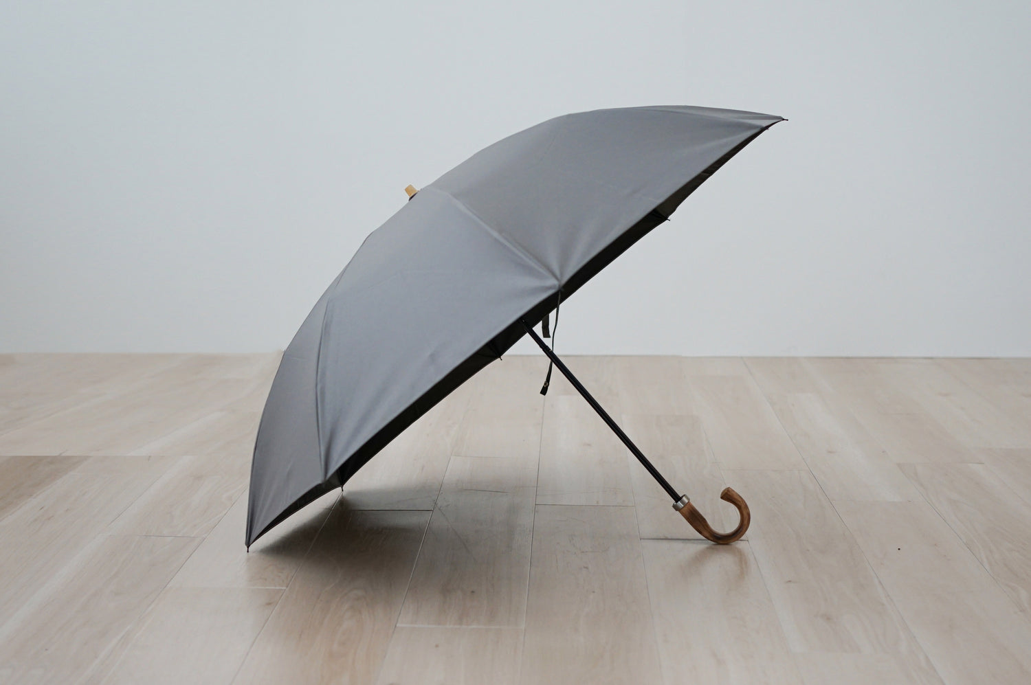 折りたたみ傘 メンズ 日傘・晴雨兼用傘 遮光・遮熱 2段折り 2way 小宮商店 Cotton Lawn Shade グレー