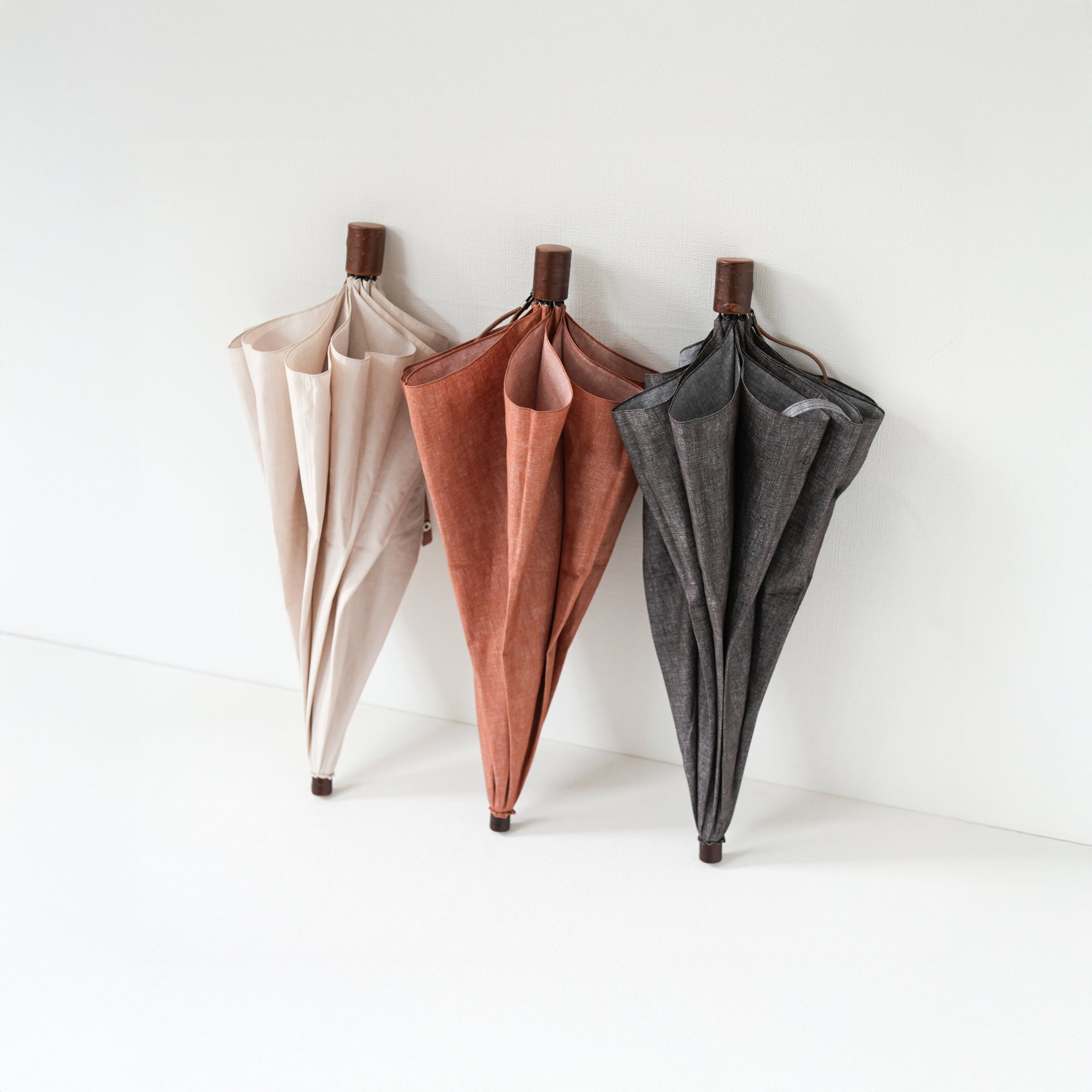 折りたたみ傘 レディース 天然繊維の日傘 コンパクトで持ち歩きやすい折りたたみ傘