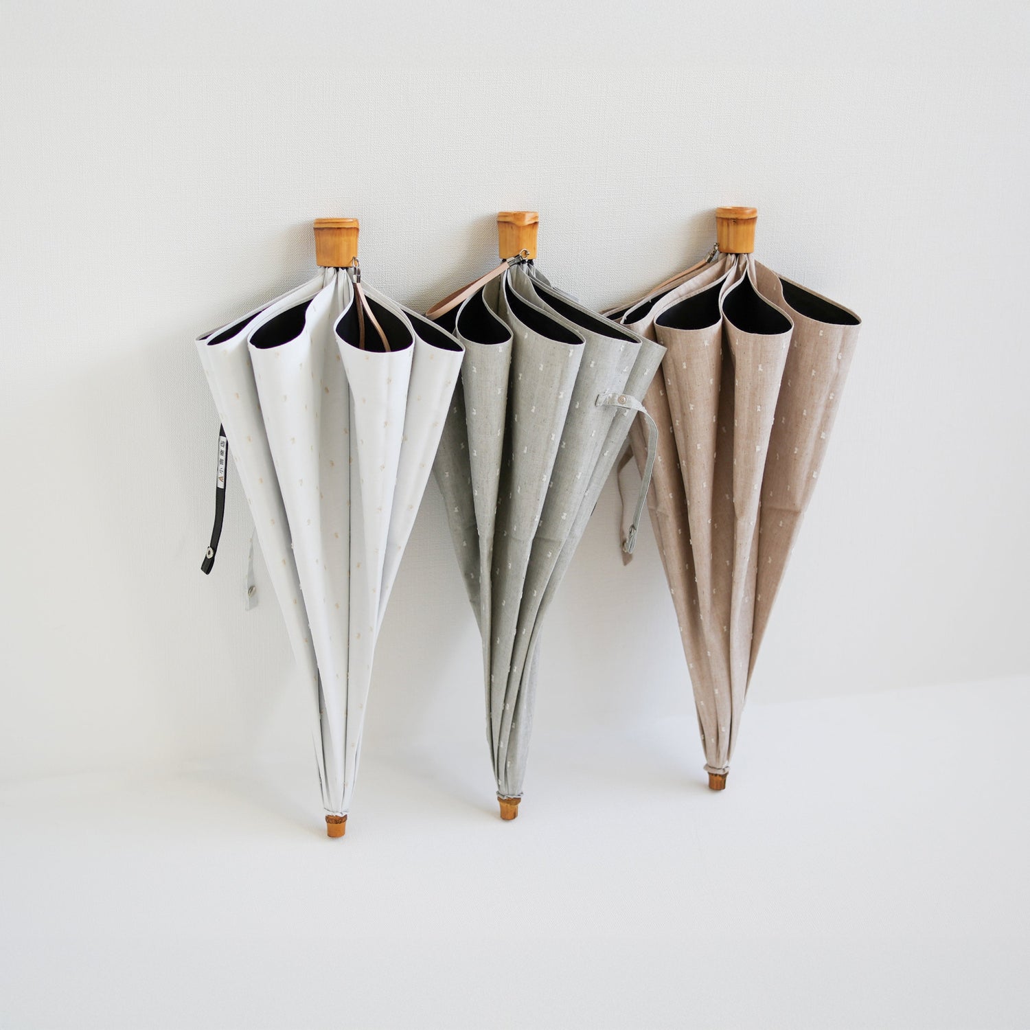 折りたたみ傘 レディース 晴雨兼用傘 立体的なドット柄がかわいい、機能的な晴雨兼用傘