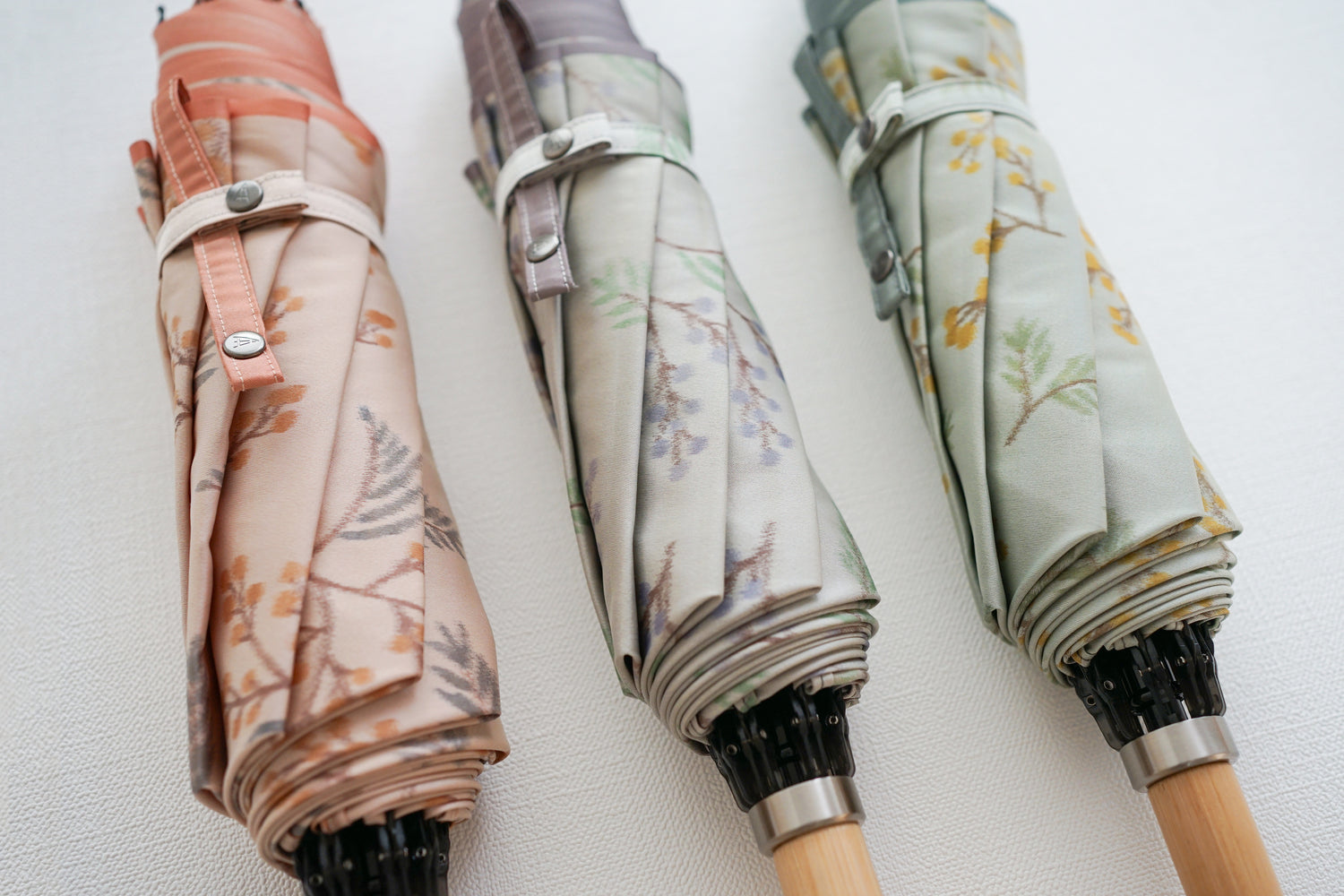 折りたたみ傘 レディース 雨傘 まるで花束のような、裏ほぐし織の傘