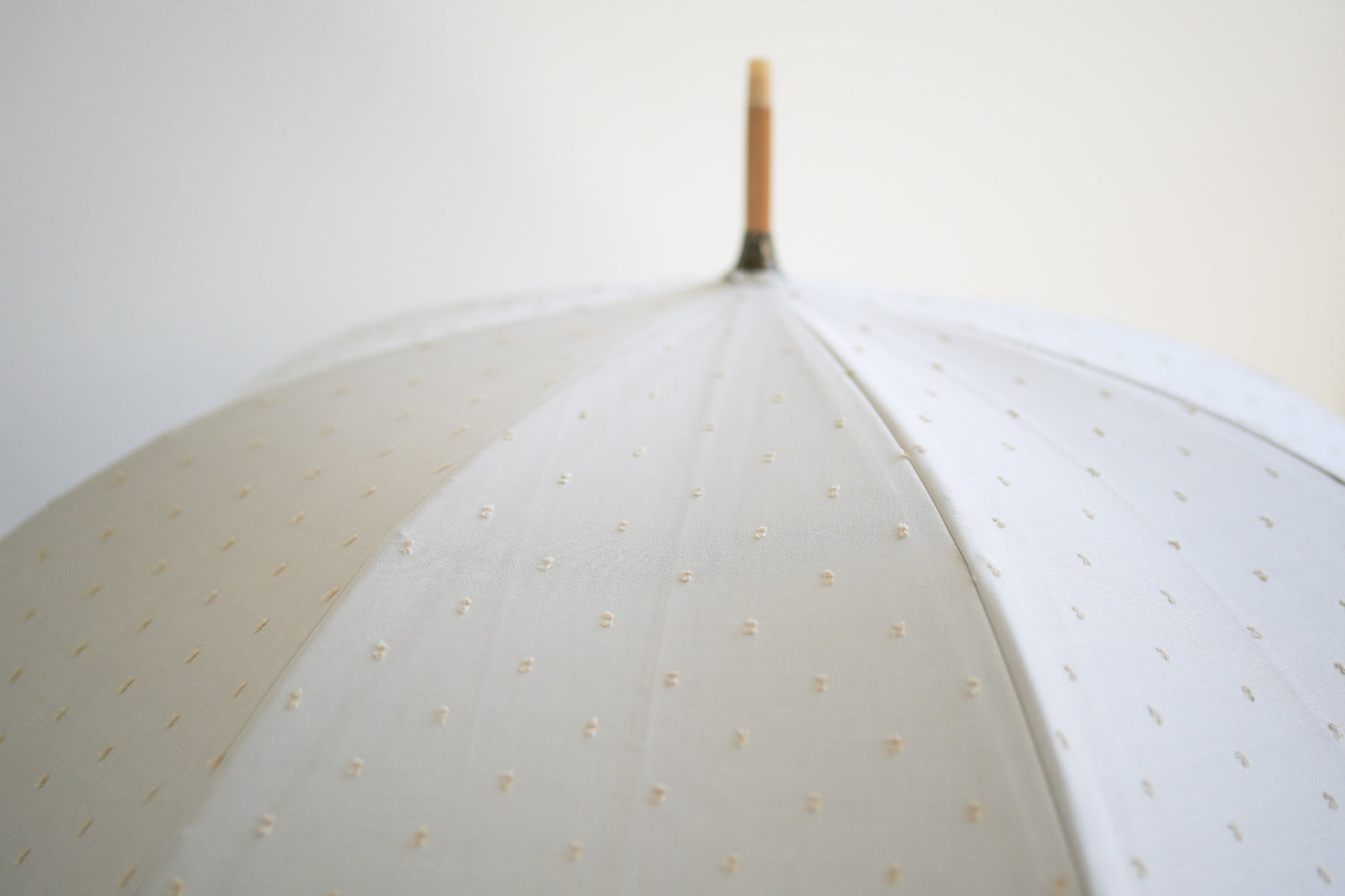 長傘 レディース 日傘・晴雨兼用傘 立体的なドット柄がかわいい、機能的な晴雨兼用傘