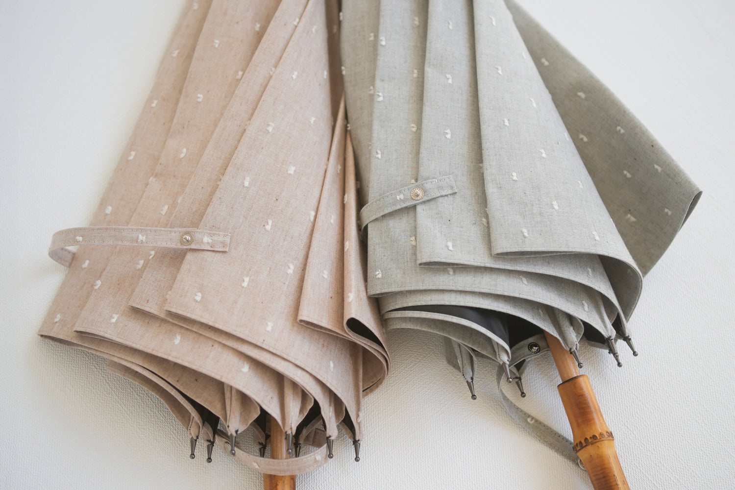 長傘 レディース 日傘・晴雨兼用傘 遮光率100%、UVカット率99.9%以上、遮熱率50%以上×天然素材の一級遮光傘