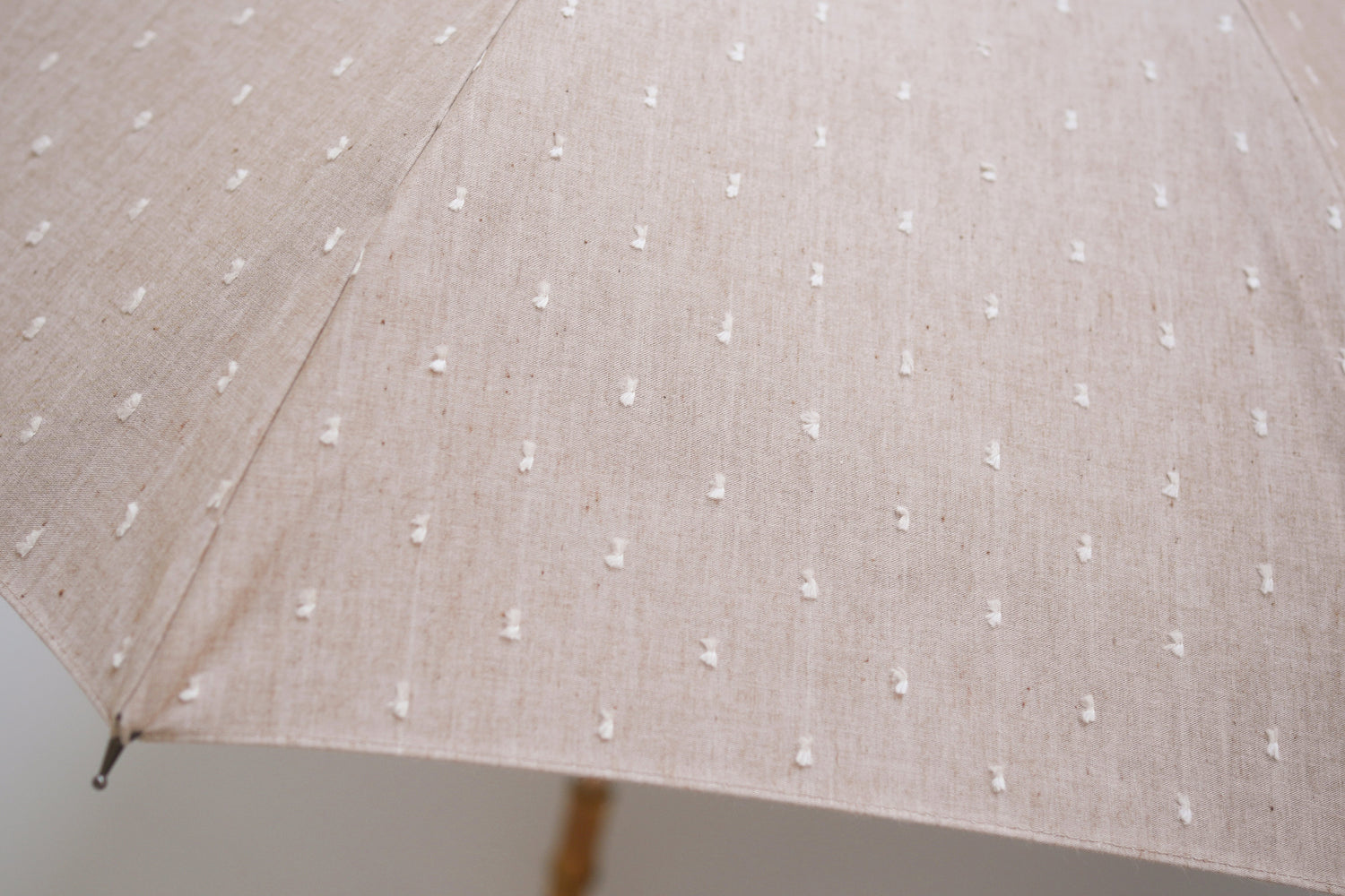 長傘 レディース 日傘・晴雨兼用傘 立体的なドット柄がかわいい、機能的な晴雨兼用傘