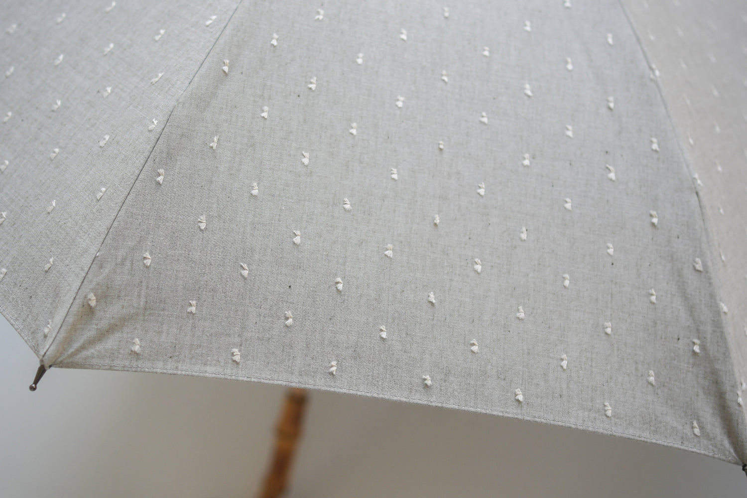 長傘 レディース 日傘・晴雨兼用傘 立体的なドット柄がかわいい、機能的な晴雨兼用傘