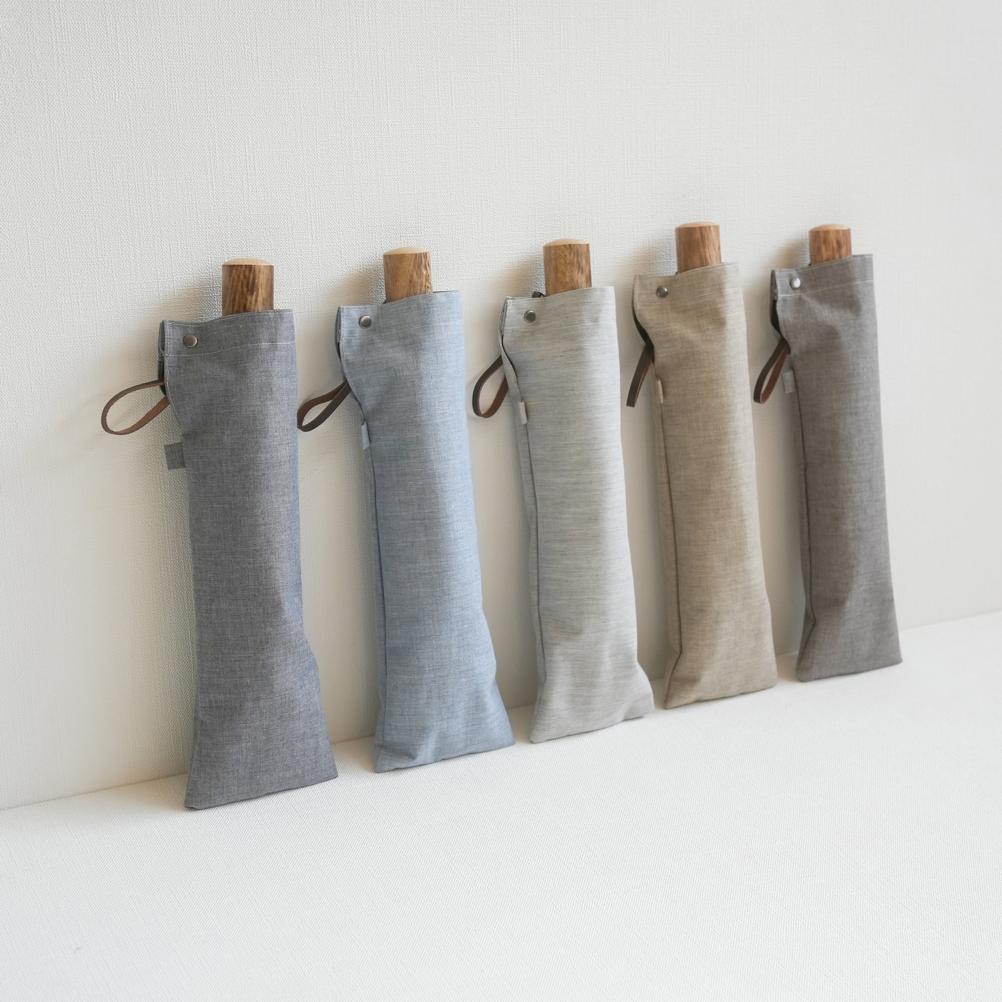 折りたたみ傘 メンズ 晴雨兼用傘 シャンブレーシャツのようなおしゃれさと、猛暑でも涼しい機能性