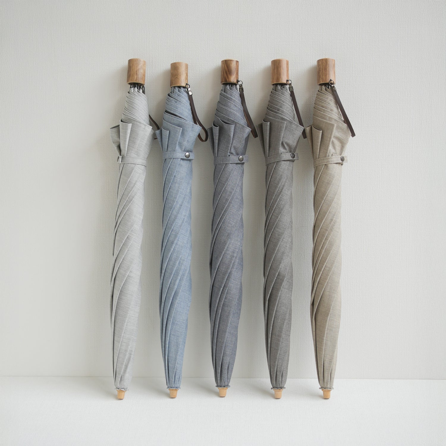 折りたたみ傘 メンズ 晴雨兼用傘 シャンブレーシャツのようなおしゃれさと、猛暑でも涼しい機能性