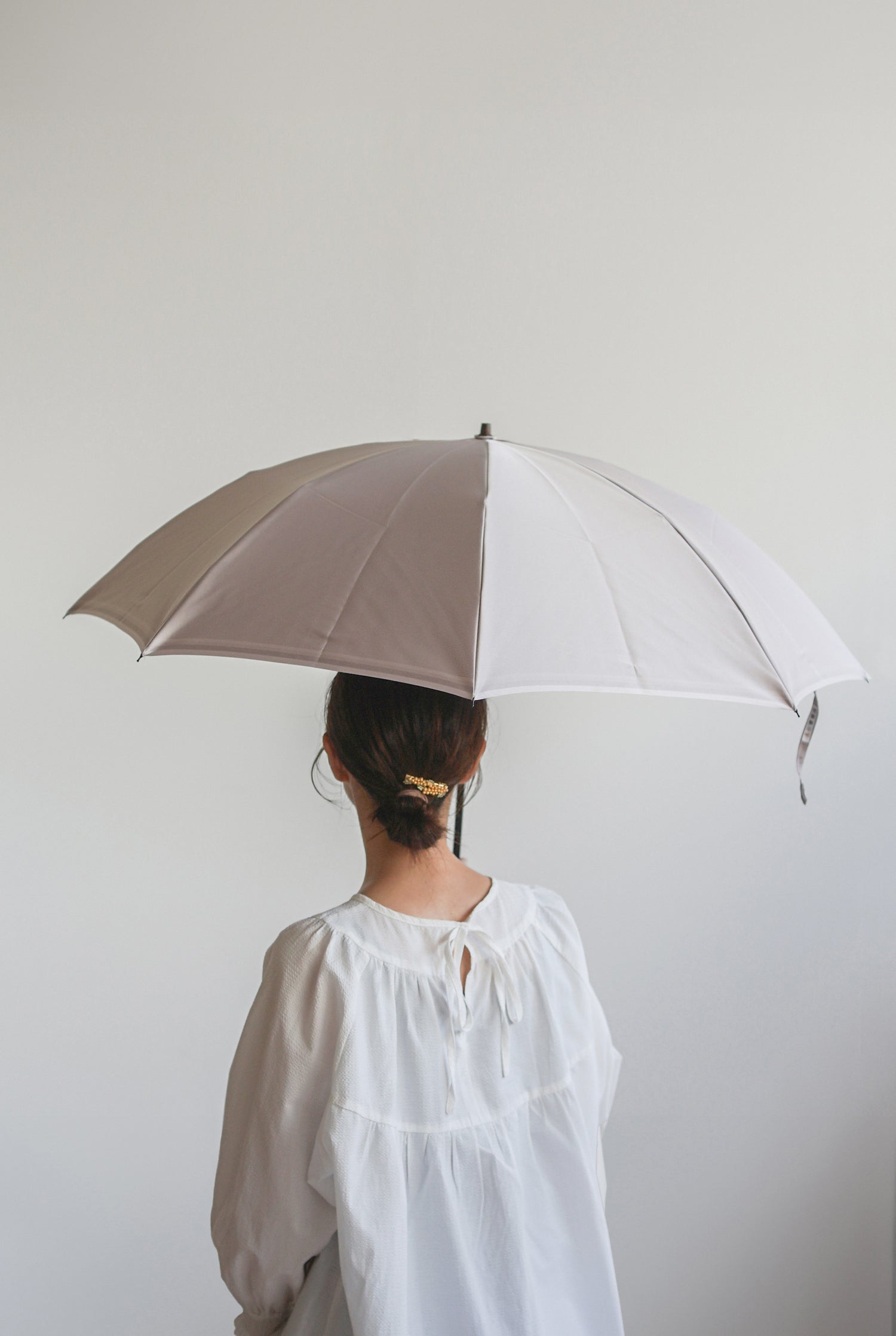 Striped foldable umbrella 55cm 8 ribs