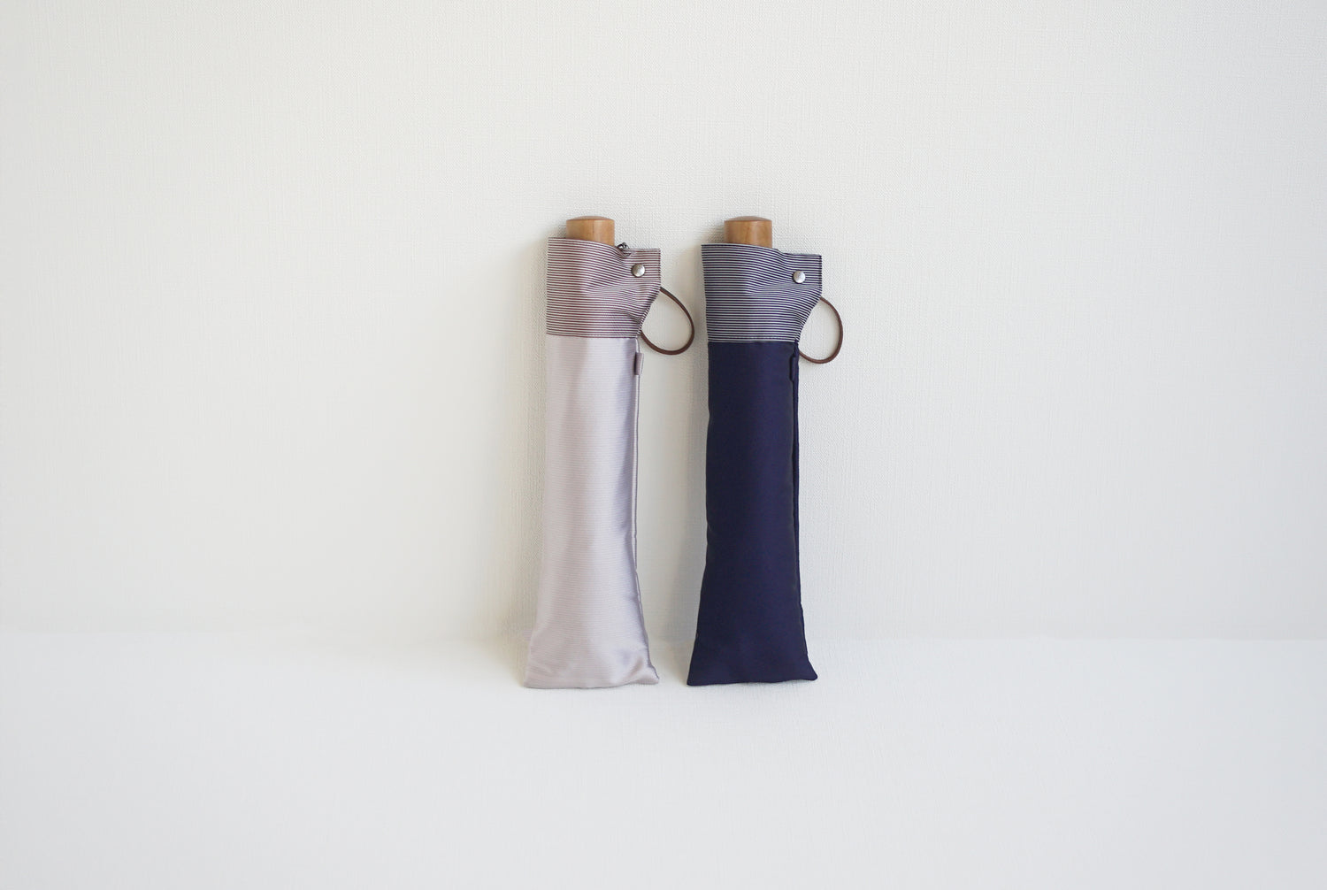 Striped foldable umbrella 55cm 8 ribs