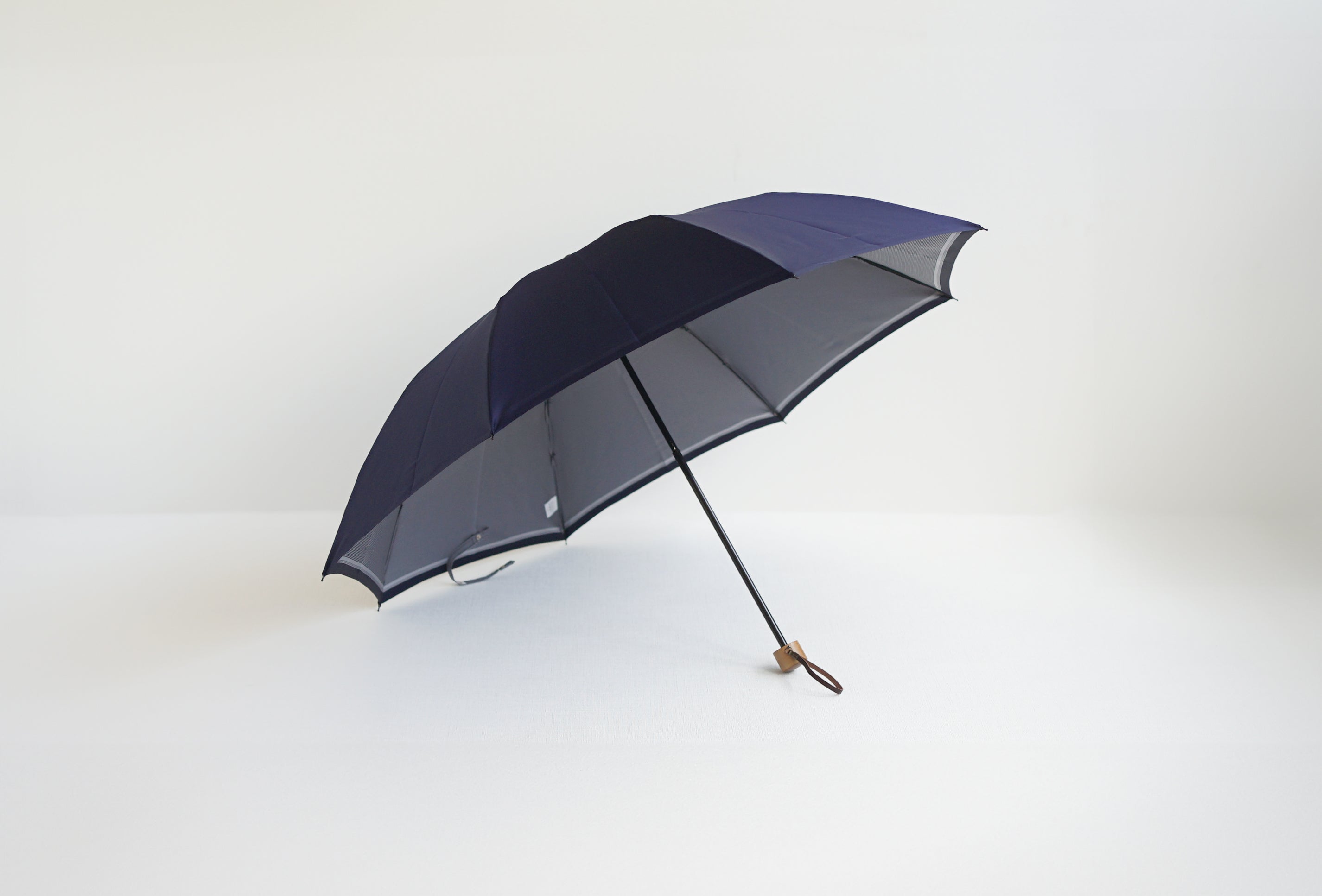 裏縞 折りたたみ傘 55cm 8本骨