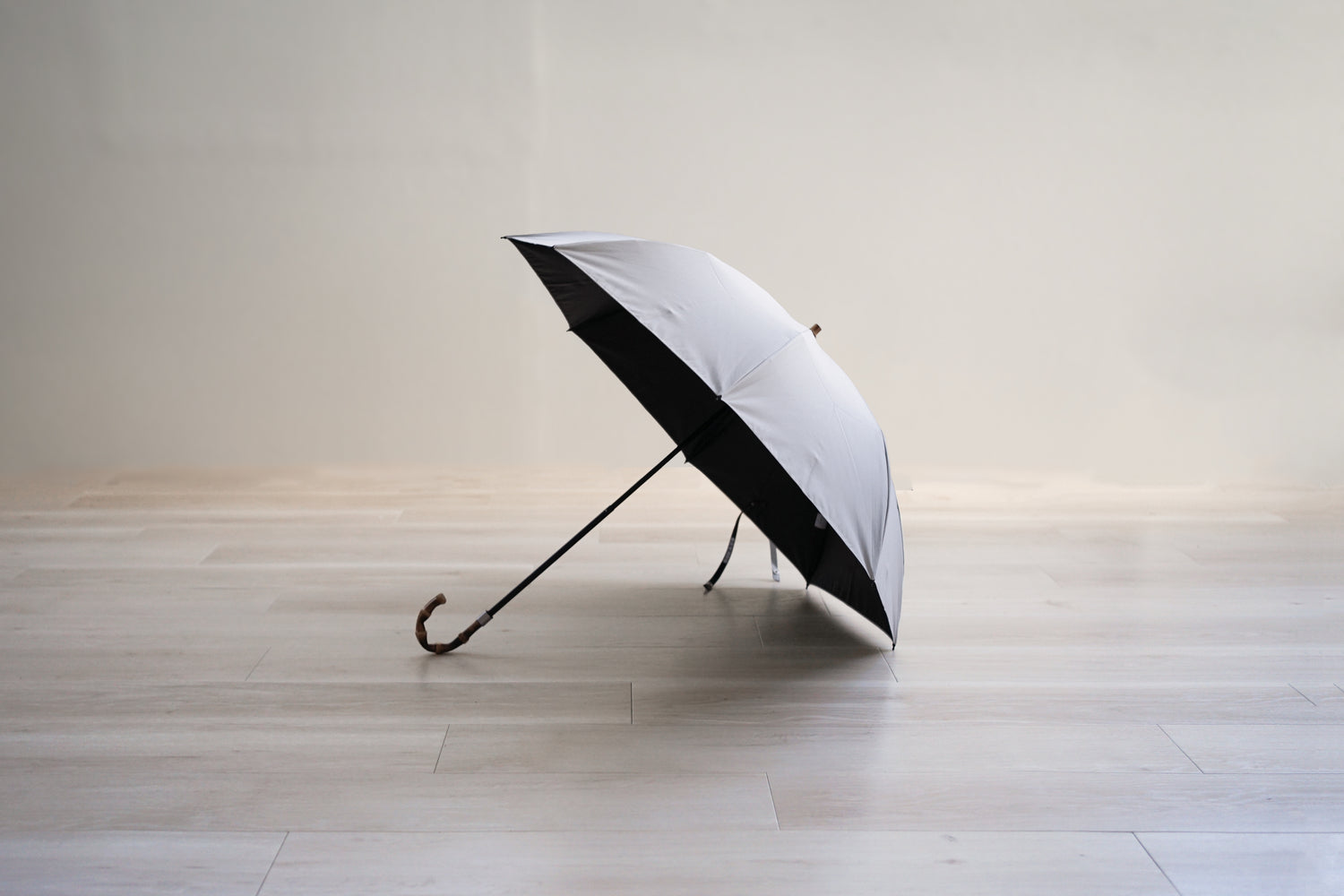 折りたたみ傘 レディース 日傘・晴雨兼用傘 遮光・遮熱 2段折り 2way 小宮商店 Cotton Shade オフホワイト