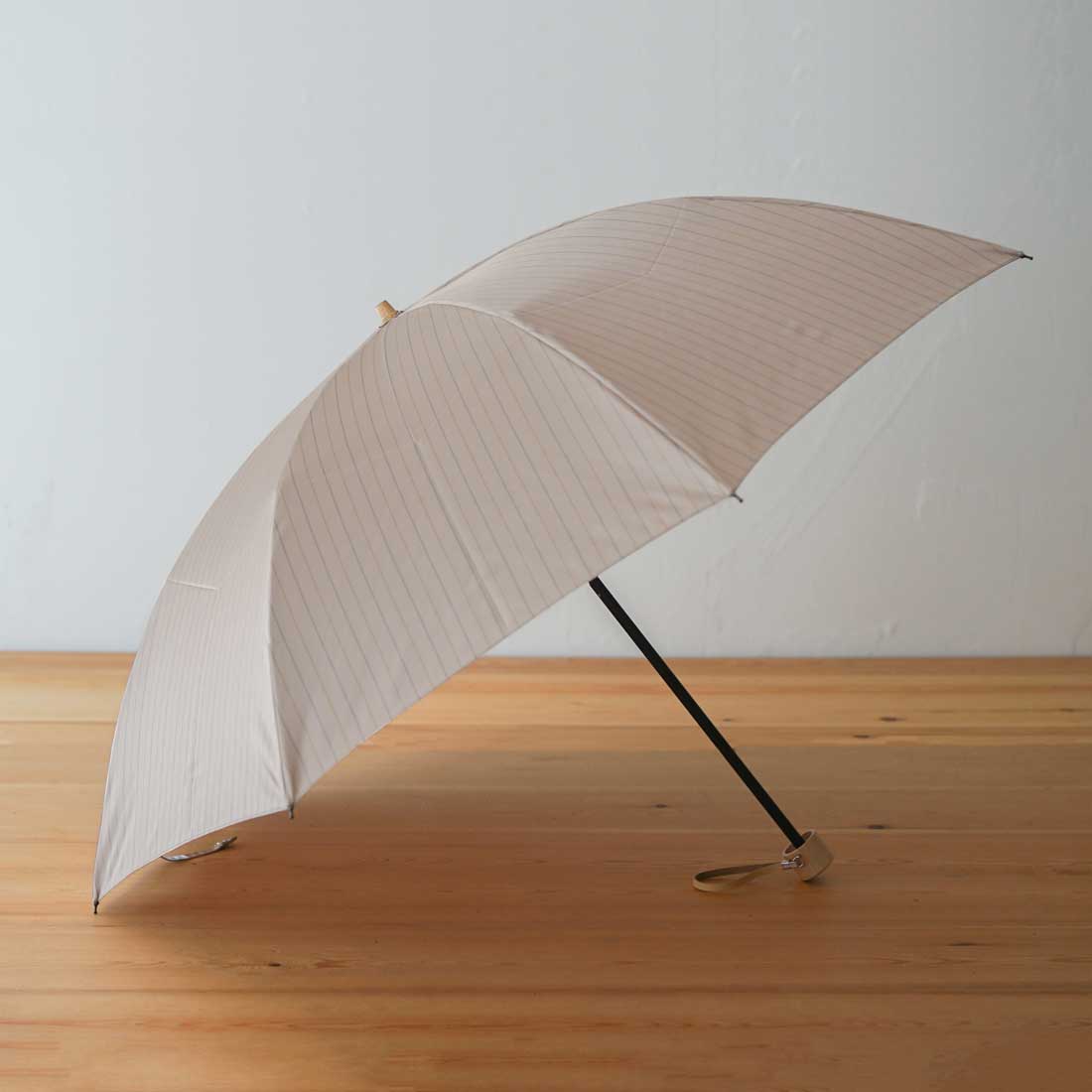 Twin stripe folding umbrella 55cm 8 ribs