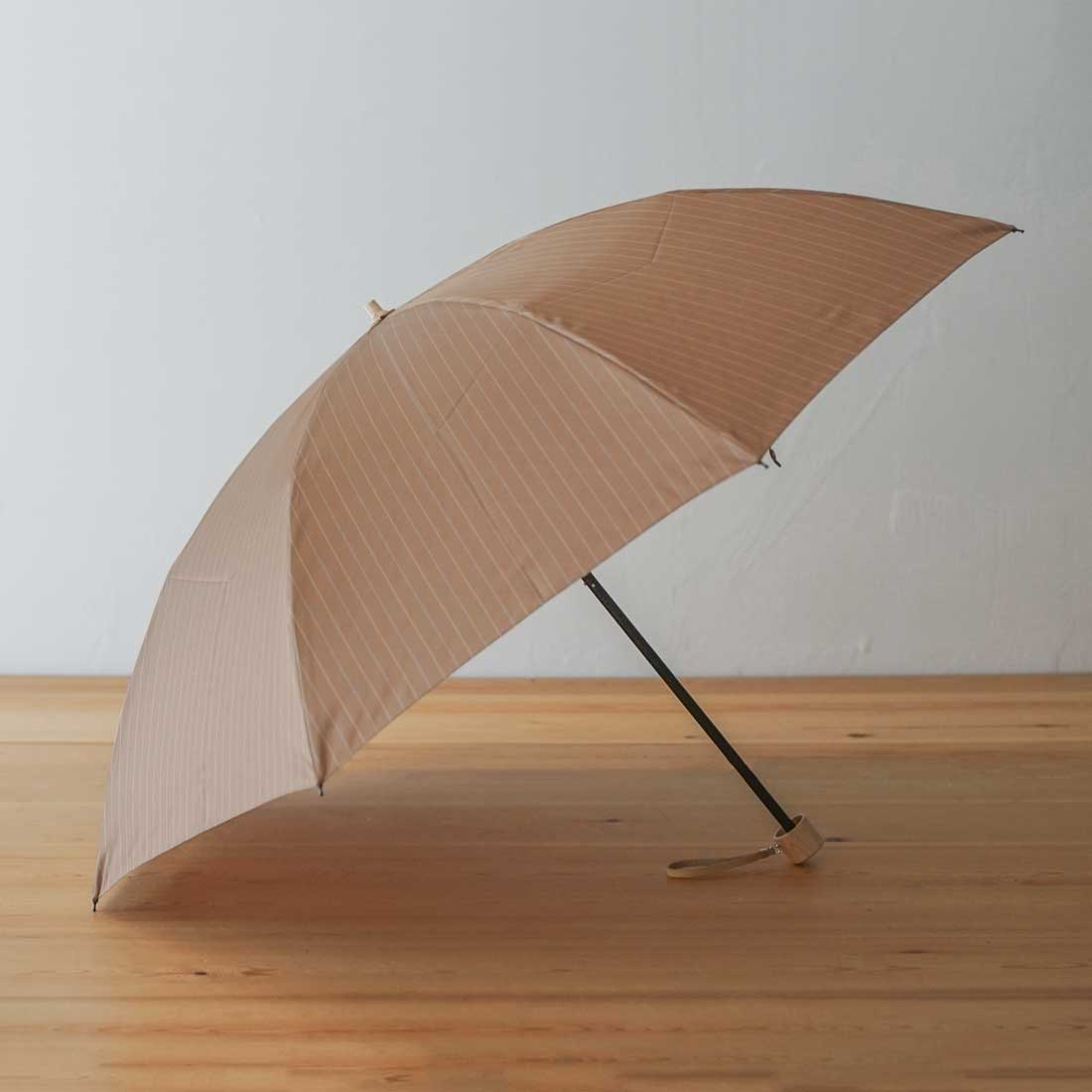 Twin stripe folding umbrella 55cm 8 ribs