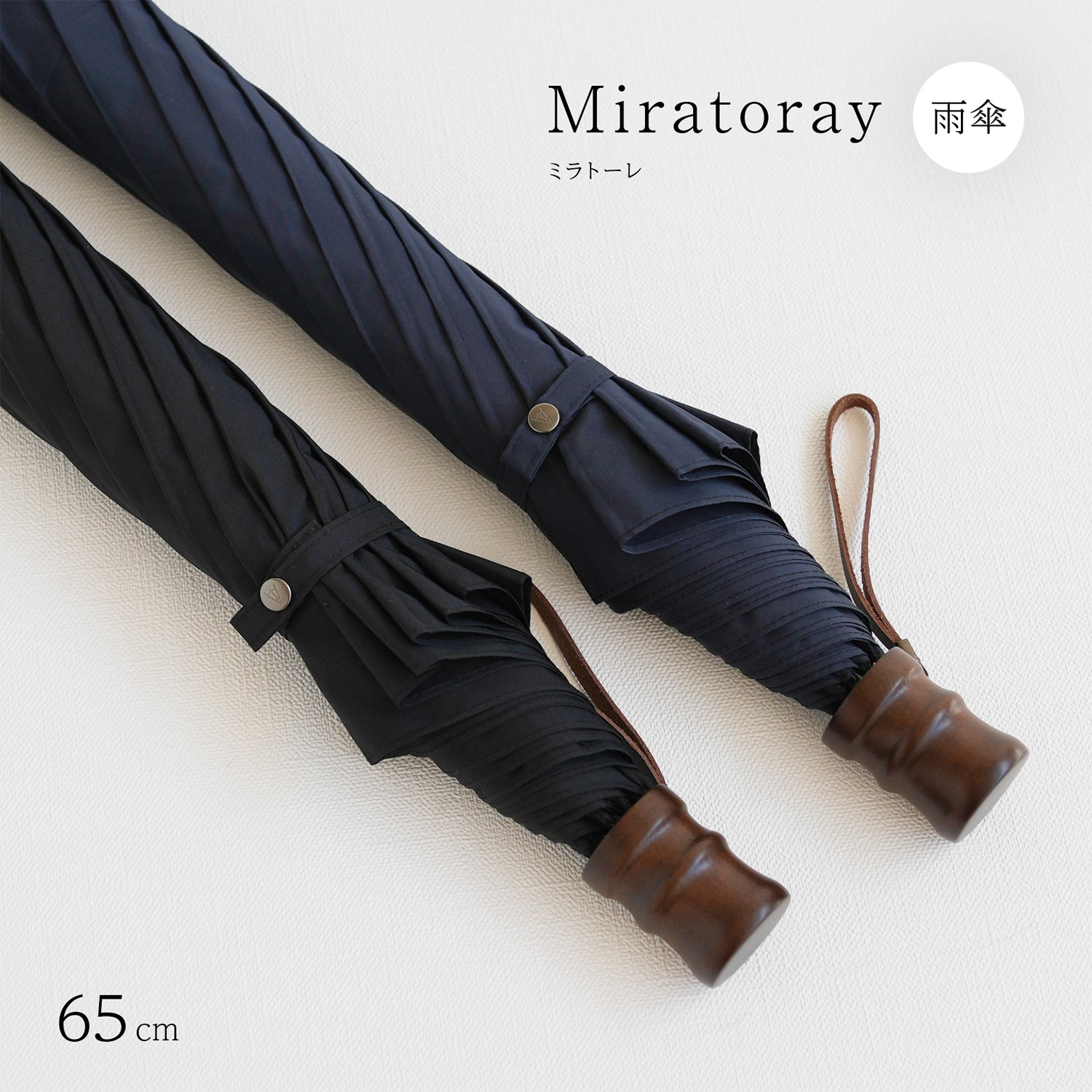 折りたたみ傘 メンズ 雨傘 超撥水 骨が多い 大きい 2段折り 2way 小宮商店 Miratoray