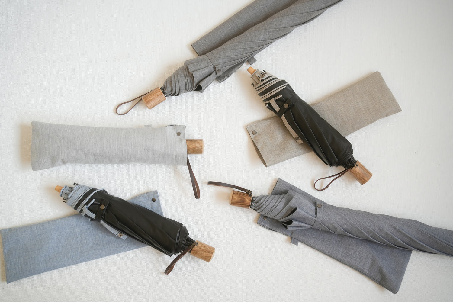 折りたたみ傘 メンズ 晴雨兼用傘 遮光率100%、UVカット率99.9%以上、遮熱率50%以上×天然素材の一級遮光傘