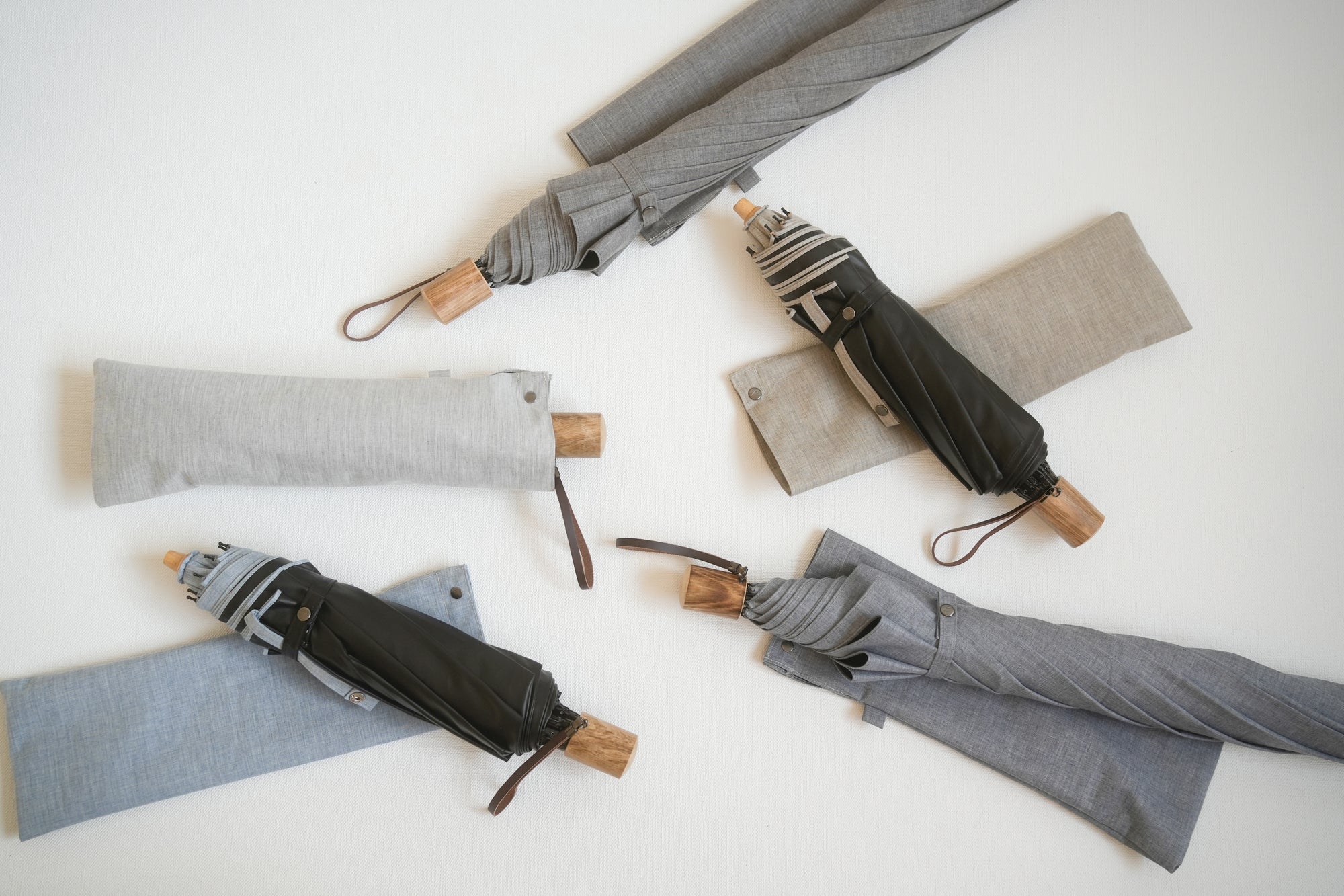 折りたたみ傘 メンズ 晴雨兼用傘 遮光率100%、UVカット率99.9%以上、遮熱率50%以上×天然素材の一級遮光傘