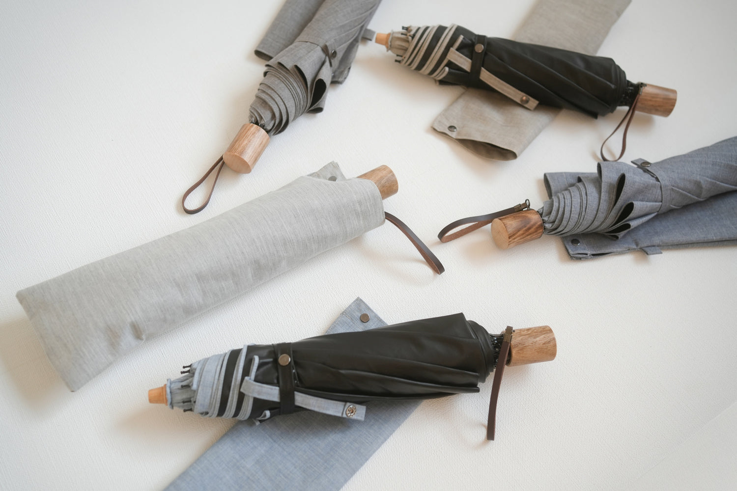 折りたたみ傘 メンズ 晴雨兼用傘 遮光率100%、UVカット率99.9%以上、遮熱率50%以上×天然素材の一級遮光傘