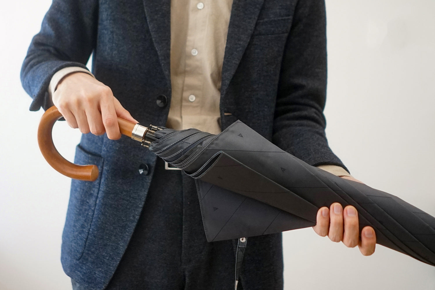 Regimental long umbrella 65cm 8 ribs