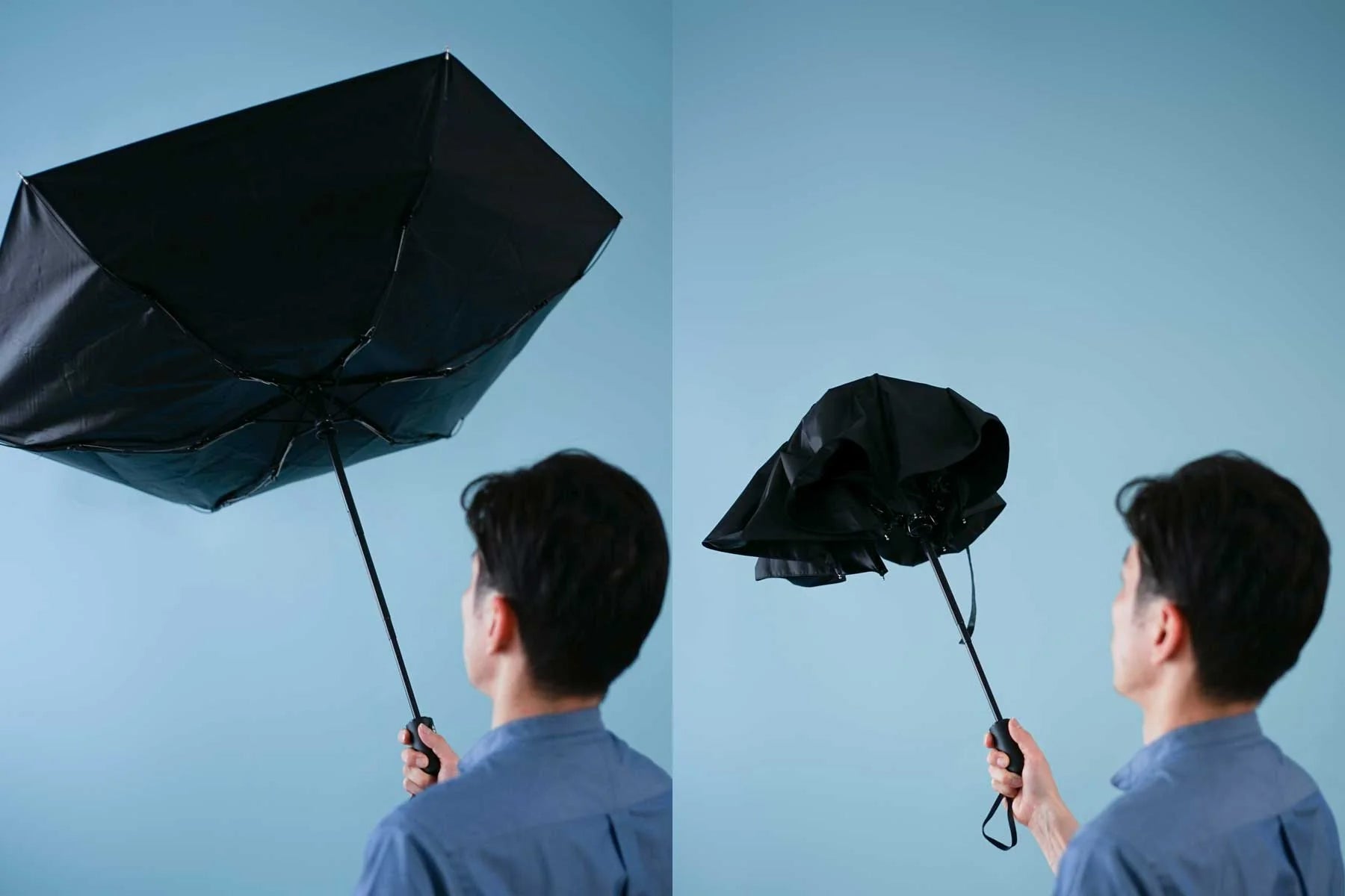 Automatic opening and closing umbrella for both sunny and rainy days 55cm