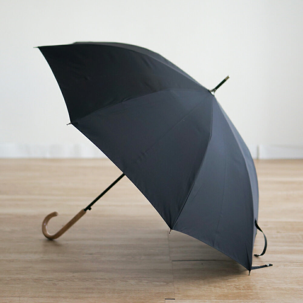 長傘 レディース 雨傘 超撥水 ワンタッチ 小宮商店 ミラトーレ ブラック