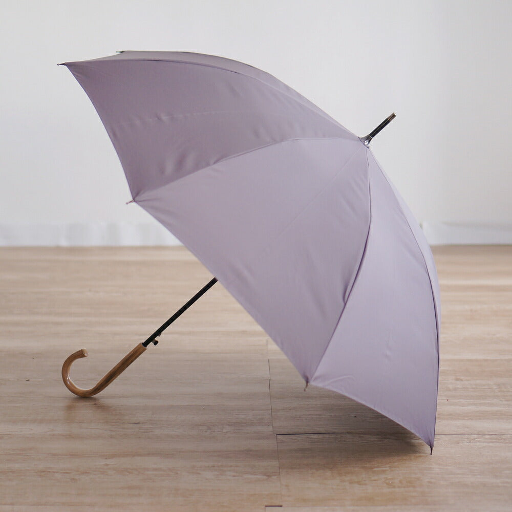 長傘 レディース 雨傘 超撥水 ワンタッチ 小宮商店 ミラトーレ グレー