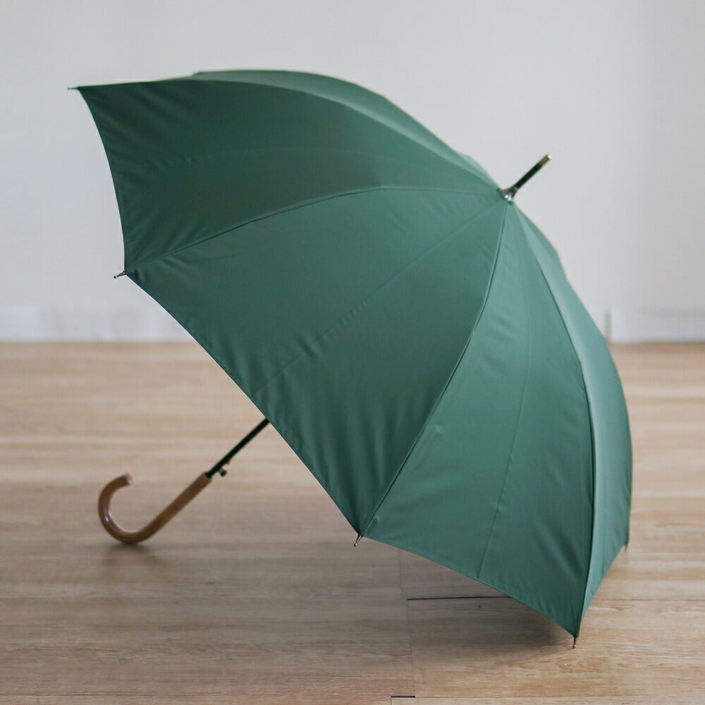 長傘 レディース 雨傘 超撥水 ワンタッチ 小宮商店 ミラトーレ グリーン