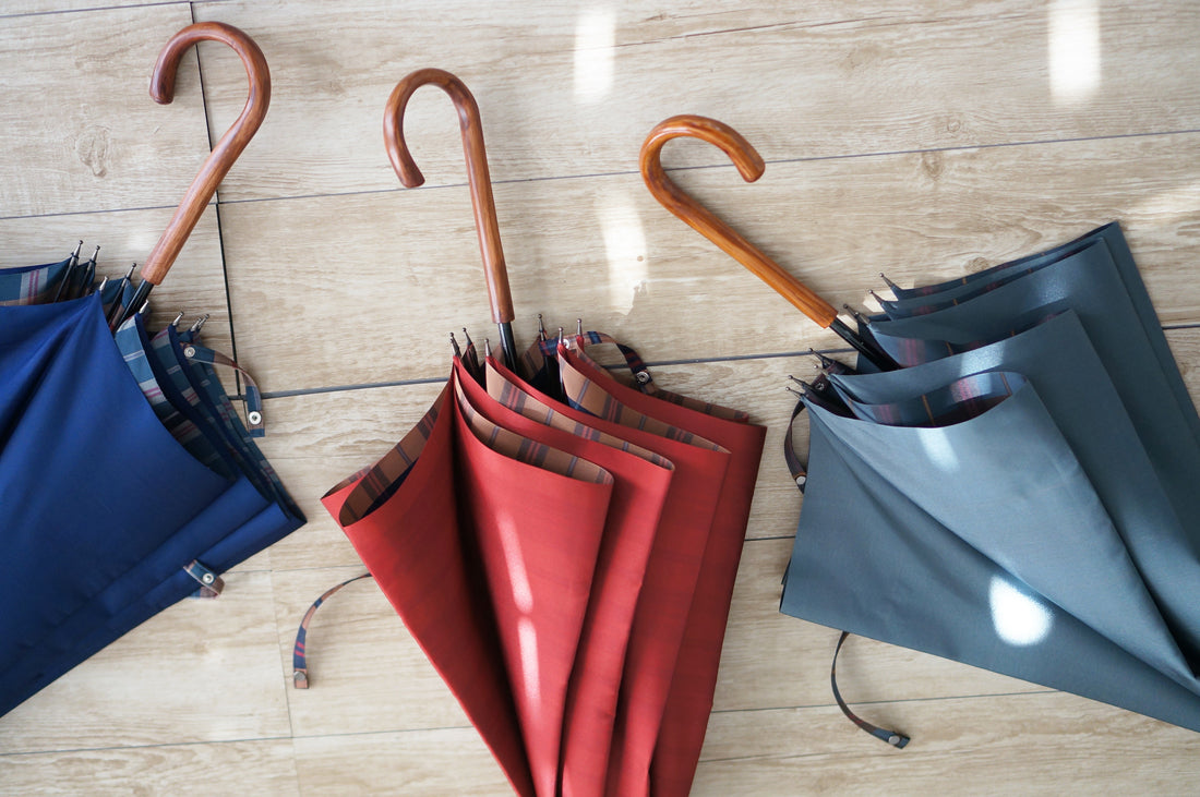 [Best Price] Plaid Long Umbrella 60cm 8 Ribs