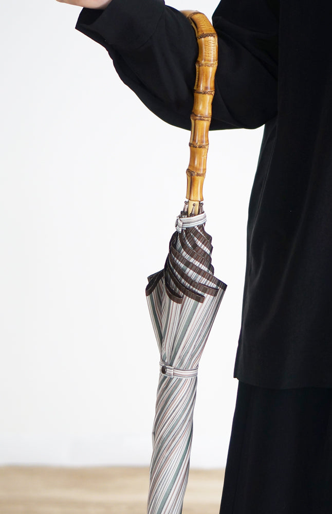 Shimatsumugi long umbrella 50cm 8 ribs