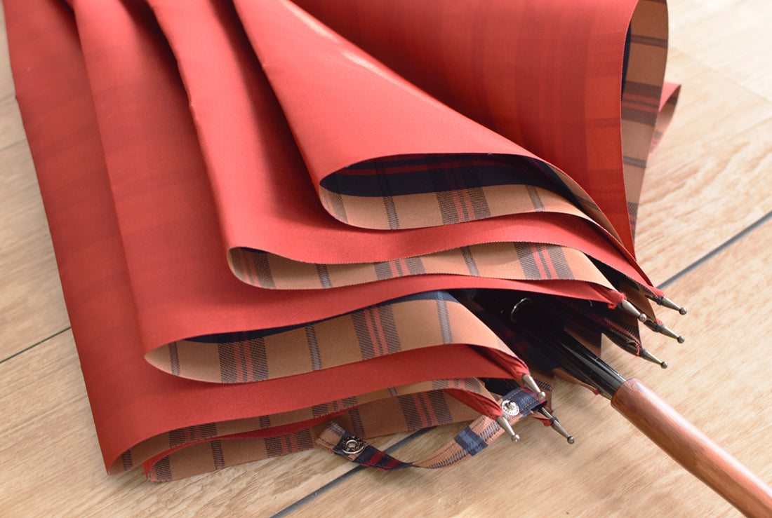 [Best Price] Plaid Long Umbrella 60cm 8 Ribs