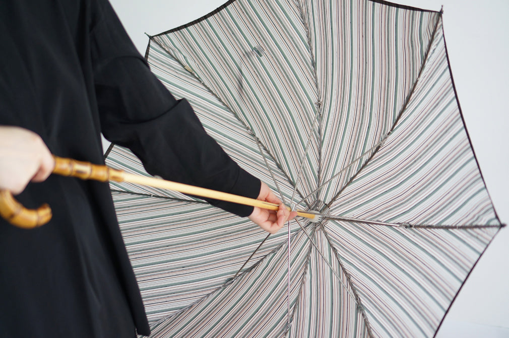 Shimatsumugi long umbrella 50cm 8 ribs