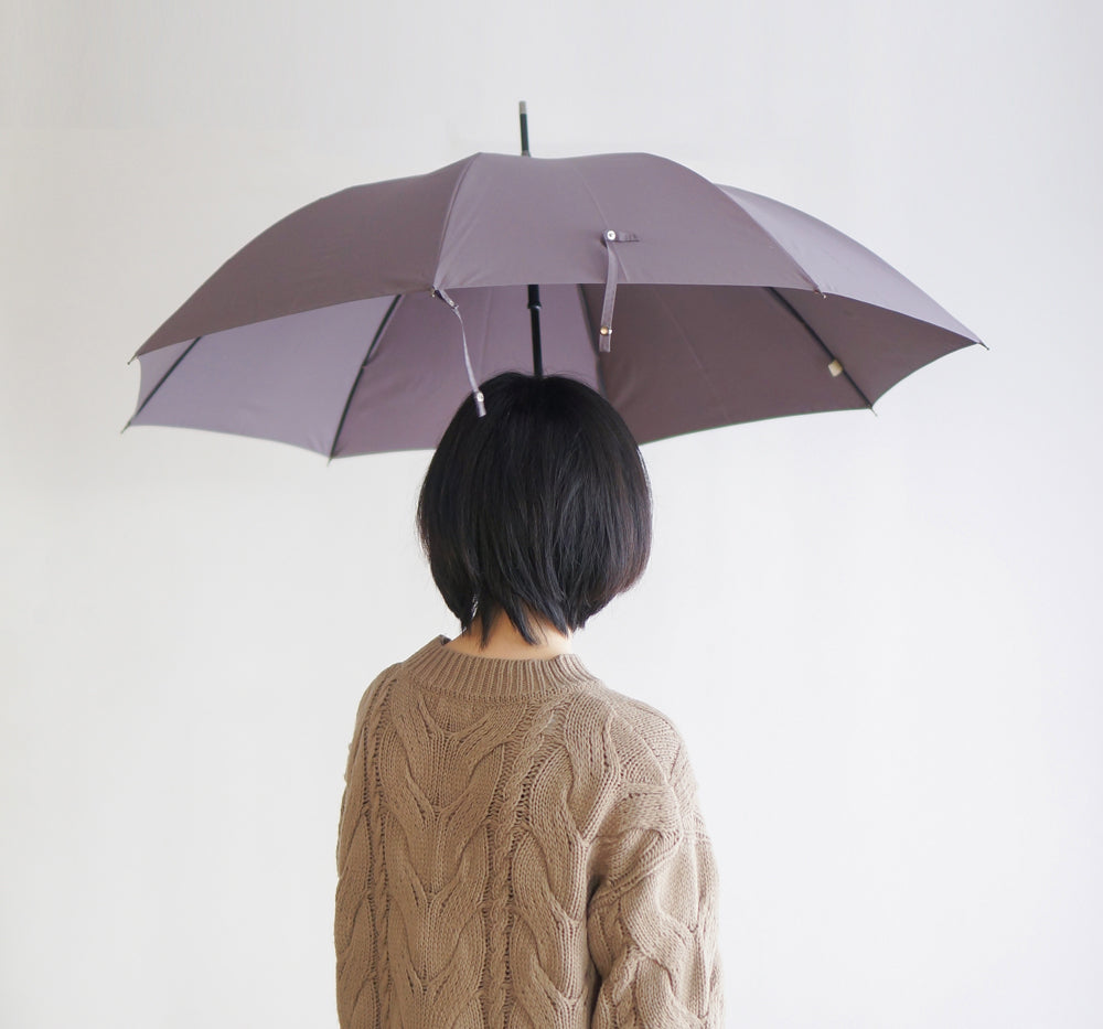 長傘 レディース 雨傘 お荷物の多い時でも最適なワンタッチ傘