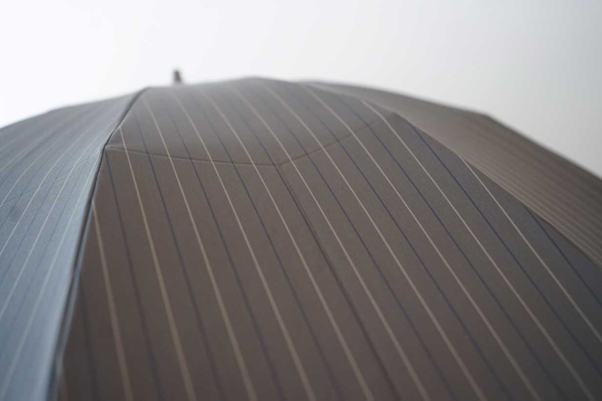 Twin stripe folding umbrella 60cm 10 ribs