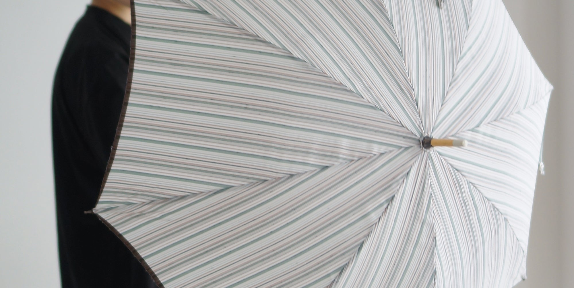 Shimatsumugi long umbrella 50cm 8 ribs