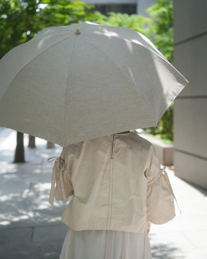 シャンブレーシェード 折りたたみ傘 55cm 8本骨