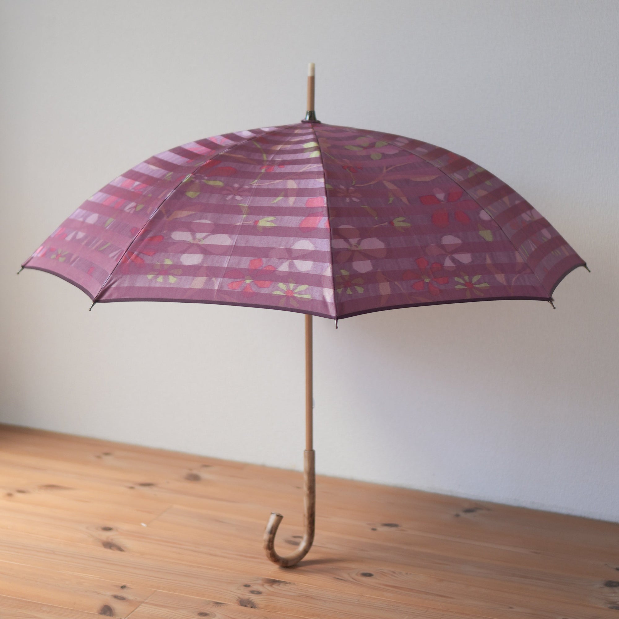 ボーダー フラワー 長傘 50cm 8本骨 – 傘専門店 小宮商店