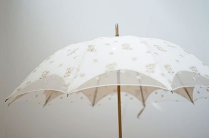 Guegain lace double layered long umbrella 50cm 10 ribs