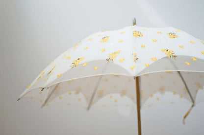 Guegain lace double layered long umbrella 50cm 10 ribs
