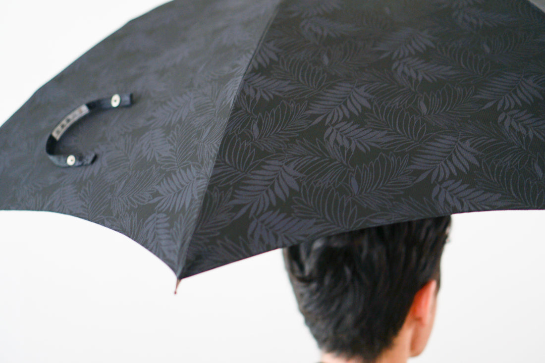 Forest Jacquard Long Umbrella 65cm 8 Ribs