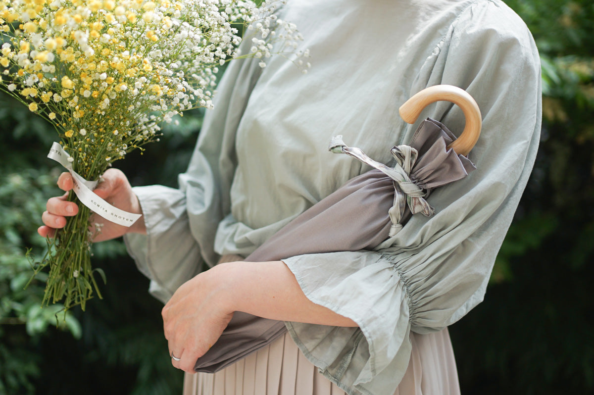 折りたたみ傘 レディース 雨傘 長傘用と折りたたみ傘用で2通り使える傘袋