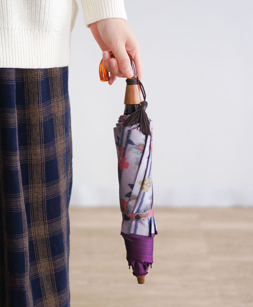 折りたたみ傘 レディース 雨傘 UV 傘をたたまなくても持ち歩けます