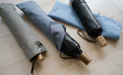 Chambray shade folding umbrella 55cm 8 ribs
