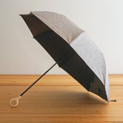 Fringe Dot Shade Folding Umbrella 50cm 8 Ribs