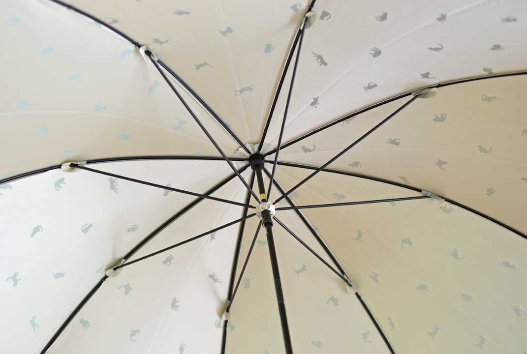 長傘 レディース 雨傘 傘骨と中棒