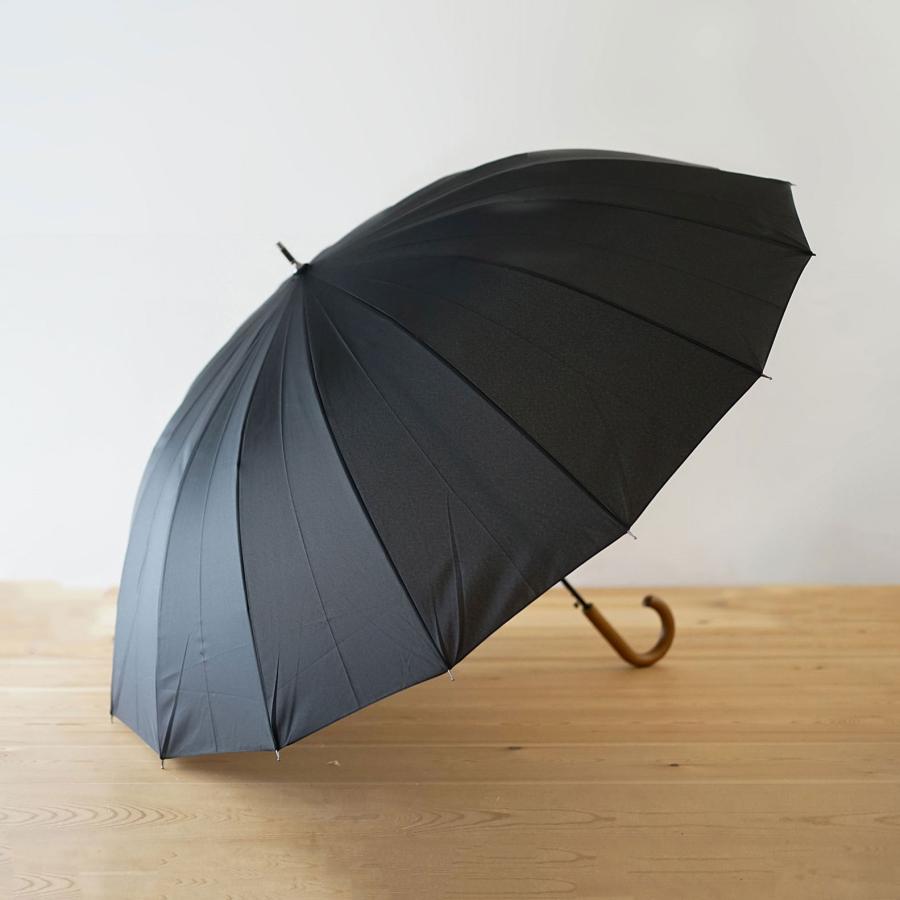 長傘 ワンタッチ 70cm 16本骨